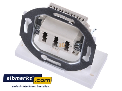 Ansicht oben vorne Berker 454402 TAE-Anschlu�dose ws mit Schraubklemmen 