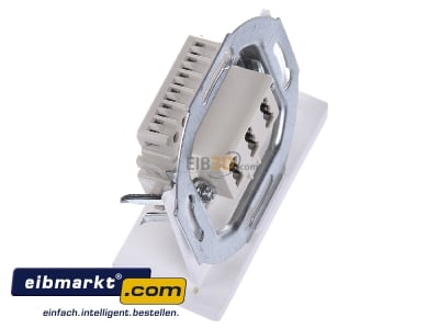 Ansicht oben links Berker 454402 TAE-Anschlu�dose ws mit Schraubklemmen 