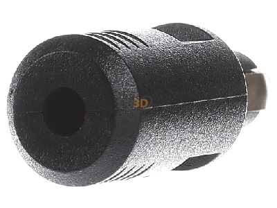 Front view Berker 4637 Plug Black 
