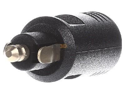 Back view Berker 4637 Plug Black 
