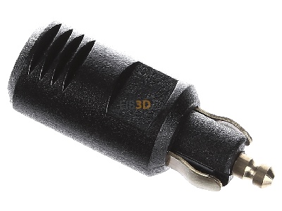 View top right Berker 4637 Plug Black 
