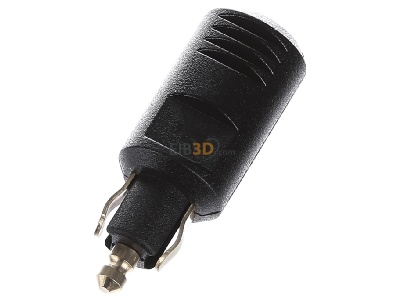 Top rear view Berker 4637 Plug Black 
