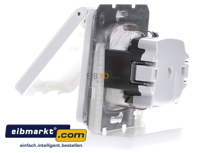 View on the right Berker 471609 Socket outlet protective contact white 
