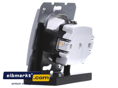Ansicht rechts Berker 41231404 Schuko-Steckd.alu matt 