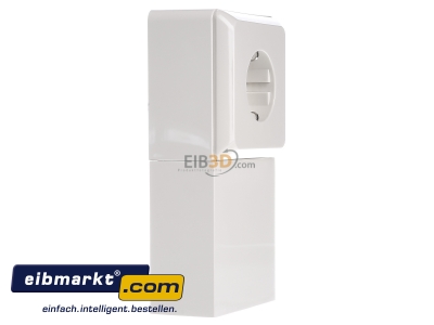 View on the left Elso 515100 Socket outlet protective contact white 

