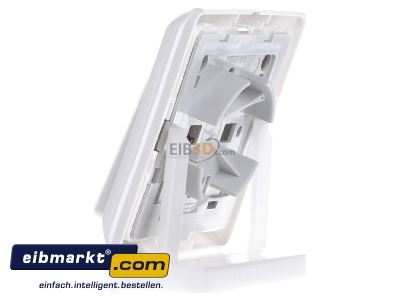 View on the right Elso 506104 Push button 1 make contact (NO) white
