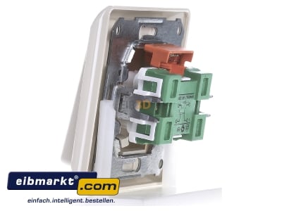 View on the right Elso 251220 2-pole switch flush mounted white
