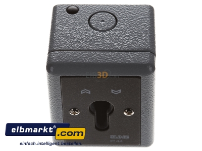 Ansicht oben vorne Schl�sselschalter 10AX 250V 2-pol. 804.28 G Jung 804.28 G