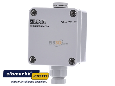 Front view Jung WS 10 T Temperature sensor for bus system
