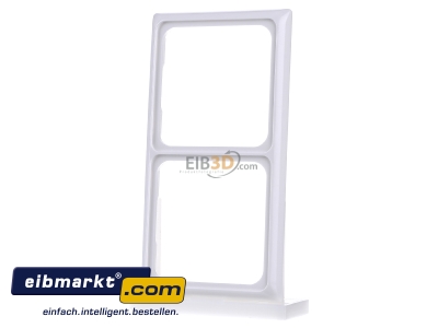 Front view Peha D 80.572.02 Frame 2-gang white - 
