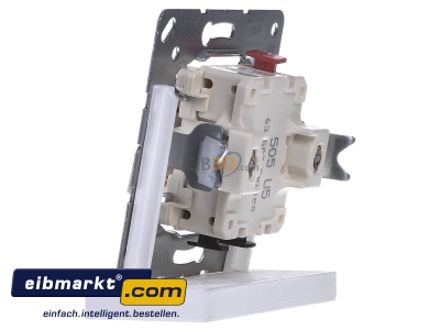 View on the right Jung 505 U5 Series switch flush mounted - 
