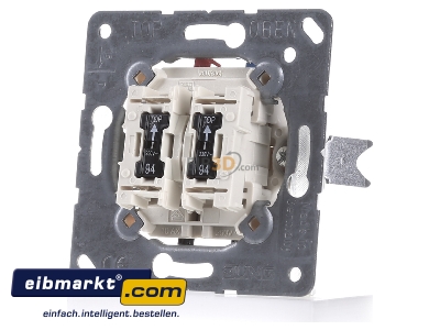 Front view Jung 505 KOU5 Series switch flush mounted - 
