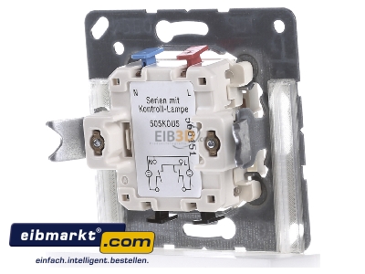 Back view Jung 505 KOU5 Series switch flush mounted - 
