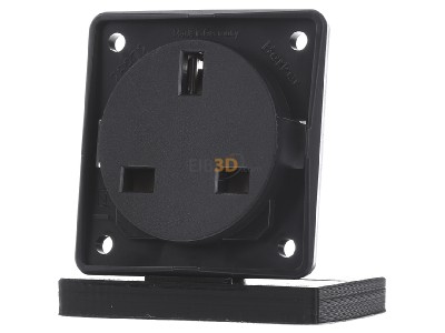 Frontansicht Berker 962622505 Steckdose mit Schutzkontakt, British Standard, 
