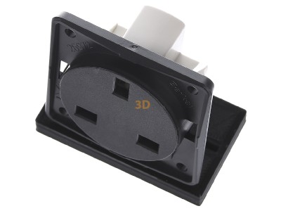 Ansicht oben vorne Berker 962622505 Steckdose mit Schutzkontakt, British Standard, 