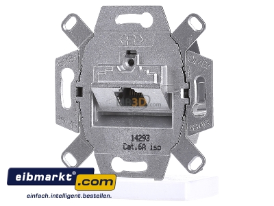 Front view Berker 4586 RJ45 8(4) Data outlet Cat.6 - 
