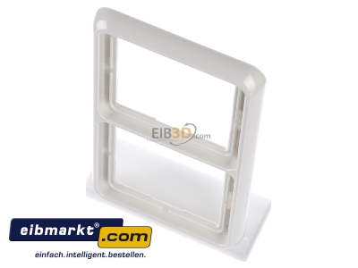 View up front Jung CD 582 WU W Frame 2-gang cream white - 
