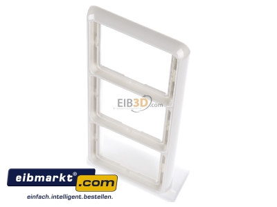 View up front Jung CD 583 WU W Frame 3-gang cream white - 
