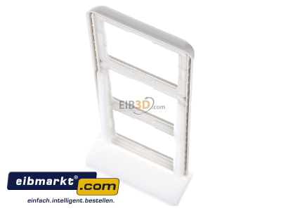 Top rear view Jung CD 583 WU W Frame 3-gang cream white - 
