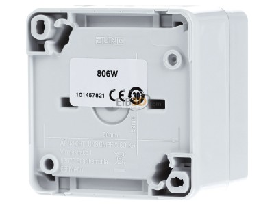 Back view Jung 806 W 3-way switch (alternating switch) 
