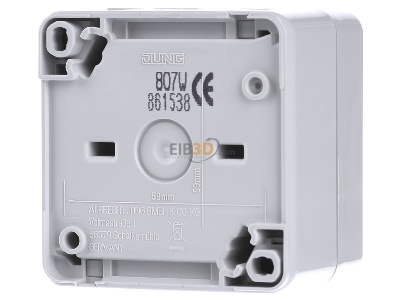 Back view Jung 807 W Intermediate switch (4-way switch) 
