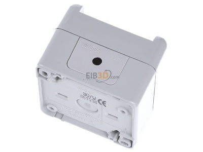 Top rear view Jung 807 W Intermediate switch (4-way switch) 
