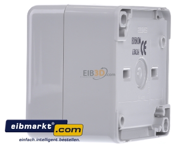 View on the right Jung 806 KOW Two-way switch surface mounted grey
