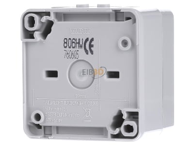Back view Jung 806 HW 3-way switch (alternating switch) 

