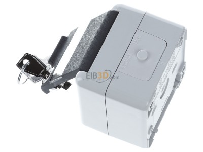 Ansicht oben rechts Jung 820 NAWSL SCHUKO-Steckdose 16A 250V 