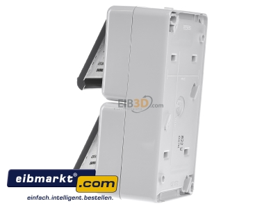 Ansicht rechts Jung 822 W SCHUKO-Steckdose 2-fach 16A 250V 