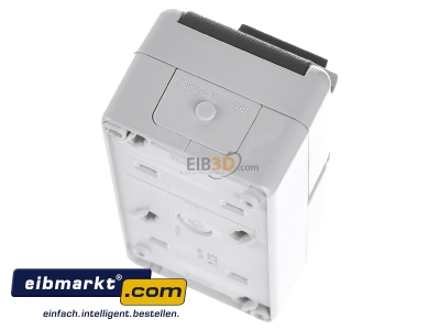 Ansicht oben hinten Jung 822 W SCHUKO-Steckdose 2-fach 16A 250V 