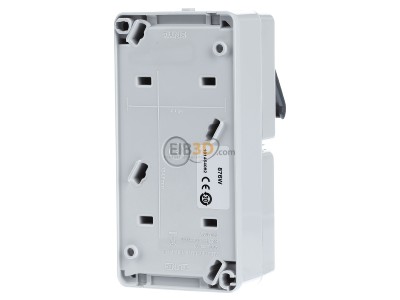 Back view Jung 876 W Combination switch/wall socket outlet 
