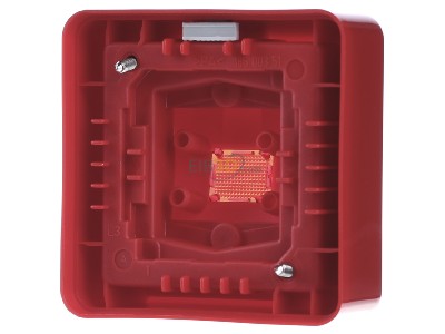 Ansicht hinten Jung 860 WGL RT Abdeckung Glasscheibe rt mit Lichtfenster 