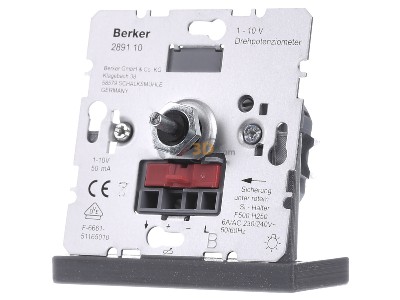 Front view Berker 289110 Control unit for light control system 
