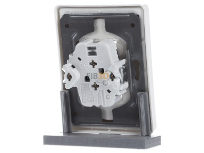 Back view Gira 079503 Socket outlet (receptacle) white 
