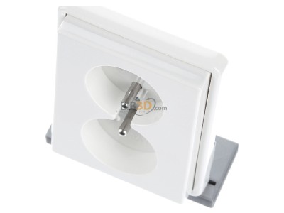 View up front Gira 079503 Socket outlet (receptacle) white 
