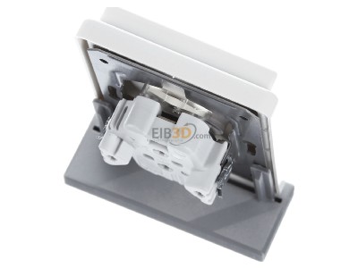 Top rear view Gira 079503 Socket outlet (receptacle) white 
