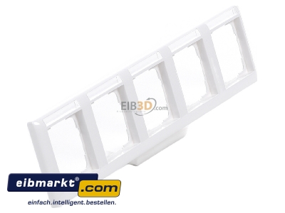 View top left Gira 109503 Frame 5-gang white
