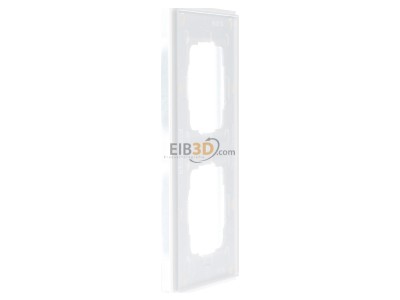 View on the right Gira 021212 Cover frame 2-fold, Esprit, white glass, 
