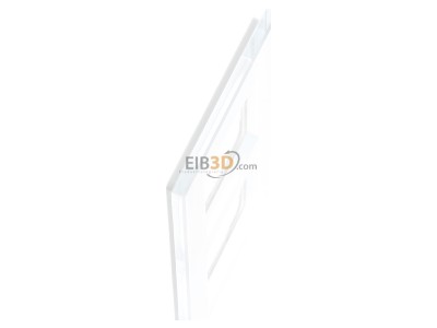 View top left Gira 021212 Cover frame 2-fold, Esprit, white glass, 
