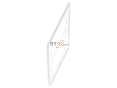 View top right Gira 021212 Cover frame 2-fold, Esprit, white glass, 
