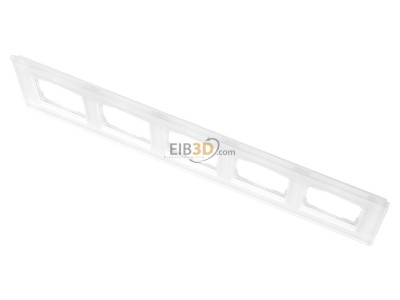 Ansicht oben vorne Gira 021512 Abdeckrahmen 5f. weissglas 