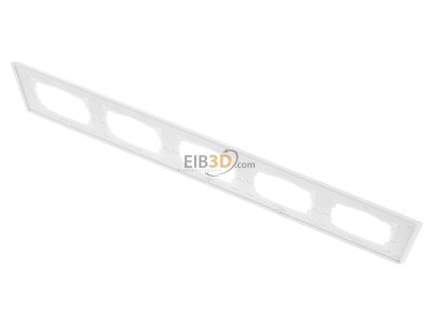 Ansicht oben hinten Gira 021512 Abdeckrahmen 5f. weissglas 