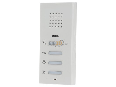 Front view Gira 125001 Indoor station door communication White 
