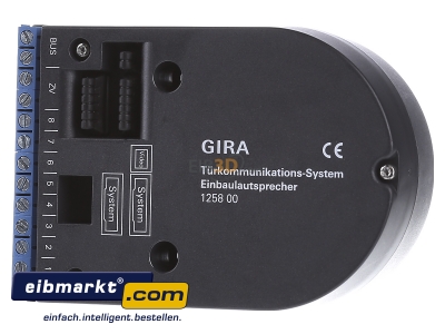 Front view Gira 125800 Expansion module for intercom system 
