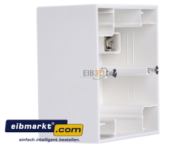 View on the left Berker 10417009 Surface mounted housing 1-gang white 
