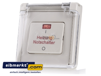 Frontansicht Peha 00191711 Heizung-Notschalter ws 2-pol.UP Aus D 81.512 V K HN