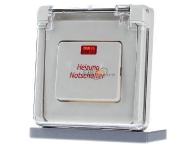 Frontansicht Peha D 81.516 V K HN Heizung-Notschalter ws 1-pol.Universal 