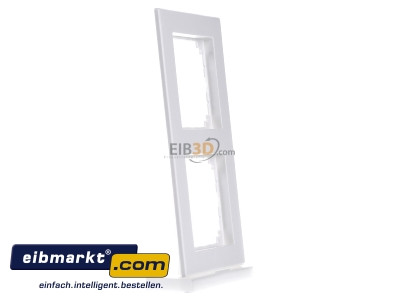 View on the left Merten 488219 Frame 2-gang white 
