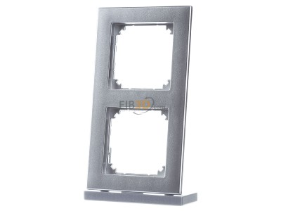 Frontansicht Merten 488260 Rahmen 2f.alu b�ndiger Einbau 